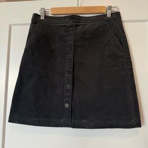 J.Crew corduroy mini a aline skirt